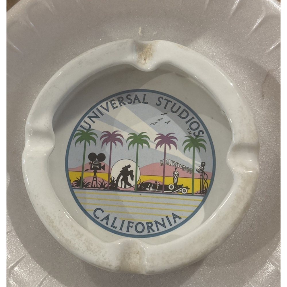 Rare Vintage Universal Studios California Ashtray!!